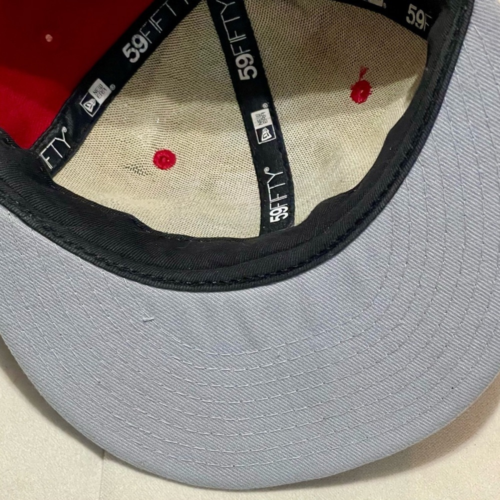 Vintage Chicago Bulls Hardwood Classics New Era SnapBack Hat Sz7 1/4 - Picture 6 of 15